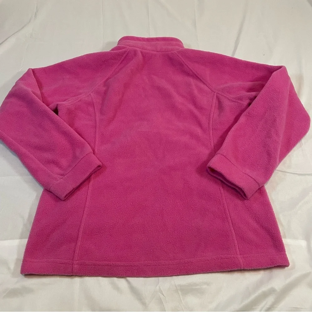 Columbia Benton Springs‎ Bright Pink Full-Zip Fleece Jacket